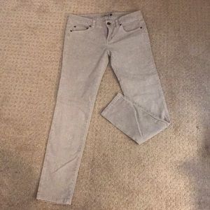 Light Grey Vineyard Vines Skinny Corduroy Pants
